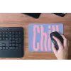 Chill - Roze - Blauw - Golvend muismat rubber klein -toetsenbord