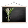 bloemen-5-1-1 textielposter latten blank klein -3d