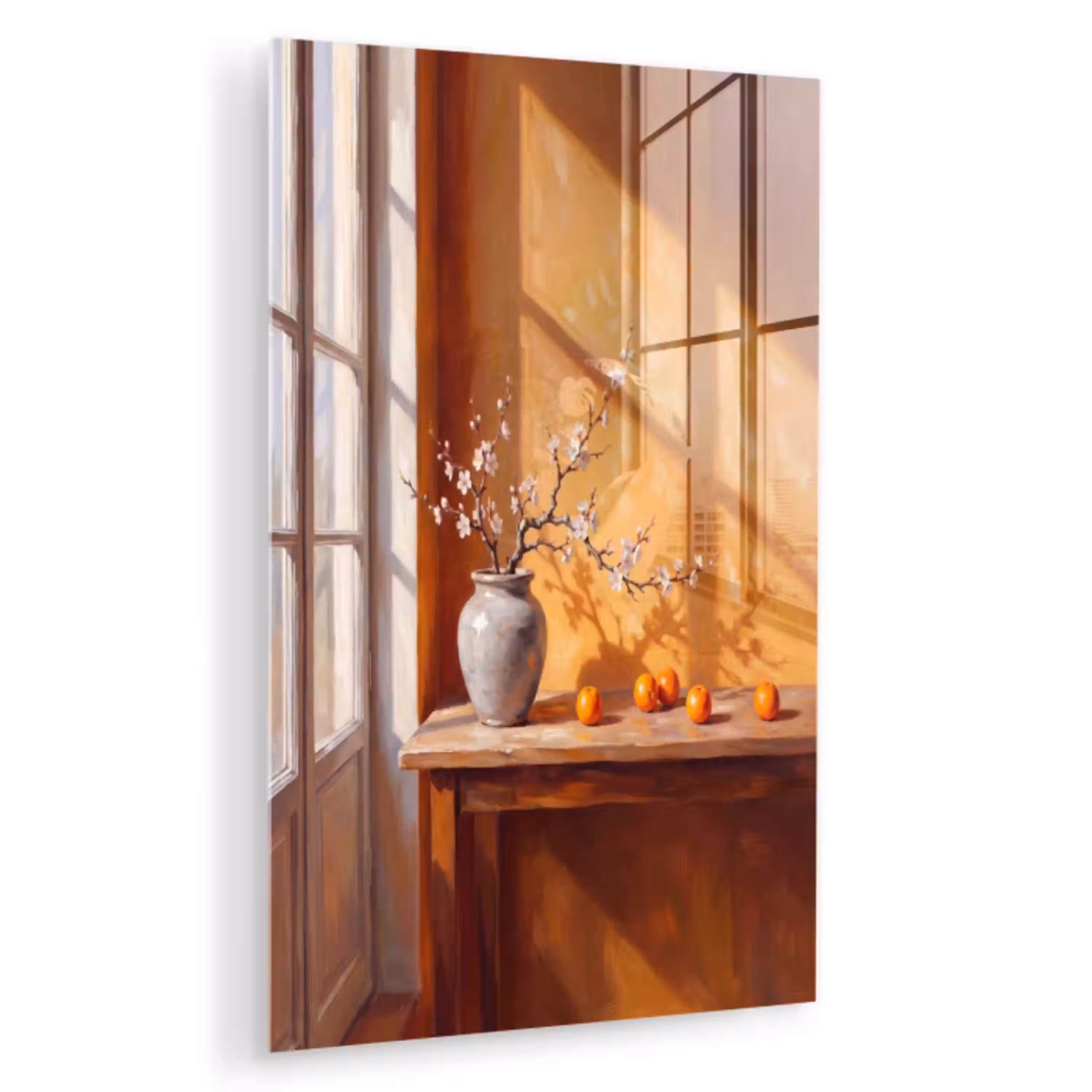 Witte bloemen - Stilleven plexiglas 5mm klein -zzzproduct_nieuw