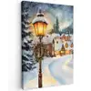 Kerstdorp - Huizen - Sneeuw - Kerst canvas 2cm klein -z3d