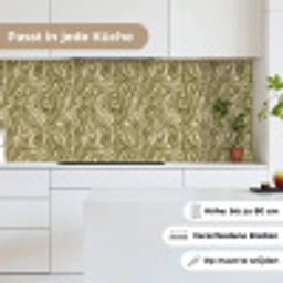 Abstract - Marmer - Groen keuken achterwand 2 middel 871 -sfeer4_DE