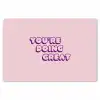 You're doing great - Roze - Bubble letters Placemat vinyl groot -zzsfeer1_Kitchenyeah-website