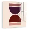 Zandloper - Symmetrisch - Rood - Paars plexiglas 5mm klein -zzzproduct_nieuw
