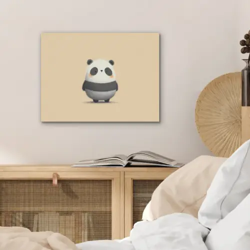 Panda - Beige - Minimalistisch PET vilt klein -sfeer3