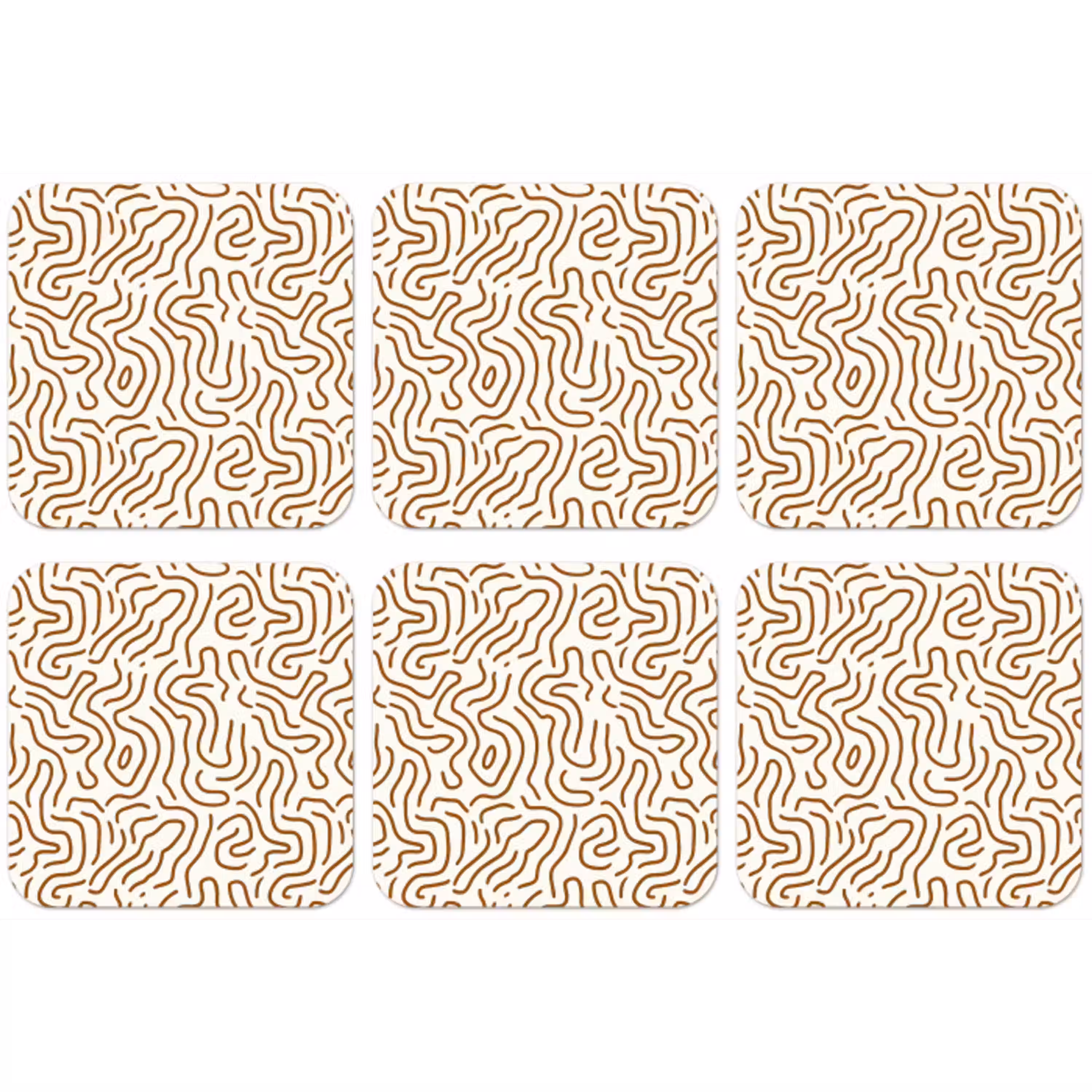 Minimalistisch - Patroon - Terracotta onderzetter kurk middel 366 -zkaufland3dotto