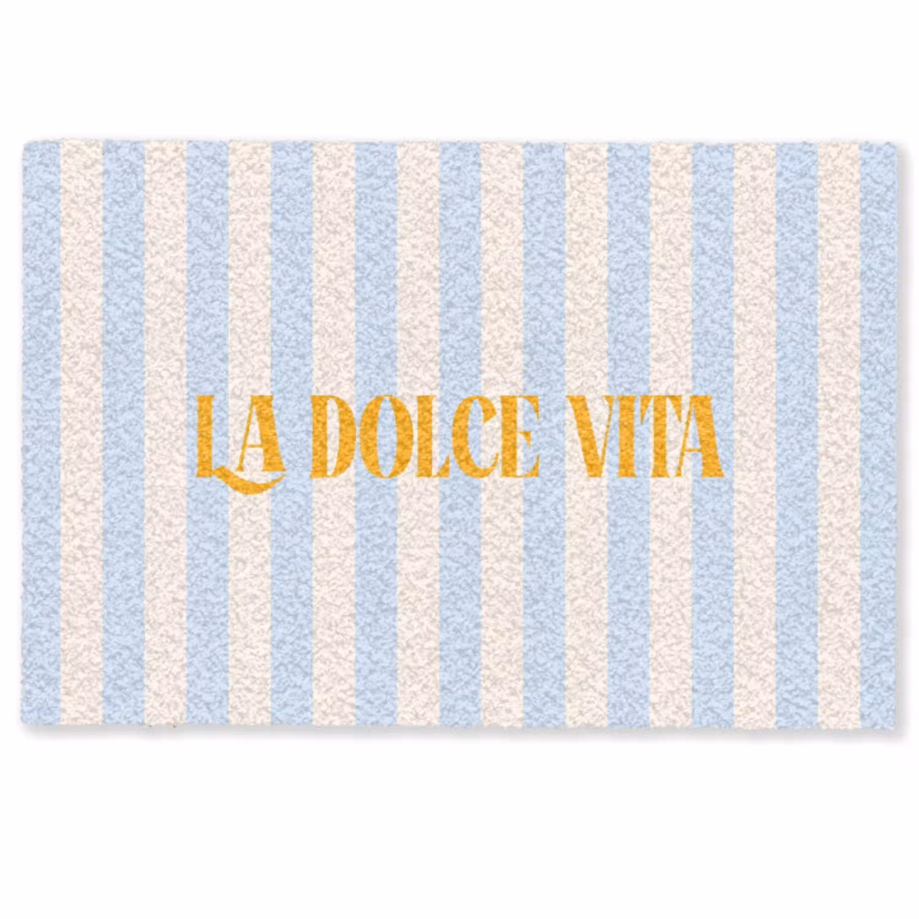 Oranje - Blauw - Strepen - La dolce vita Deurmat klein -zkaufland3d
