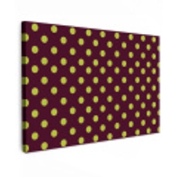 Klassiek - Stippen - Groen canvas 2cm klein 34 -z3d