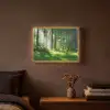 Natuur - Bomen - Bos - Groen - Zon - Gras - Planten Light Box met batterij (Wandlamp) middel -sfeer4
