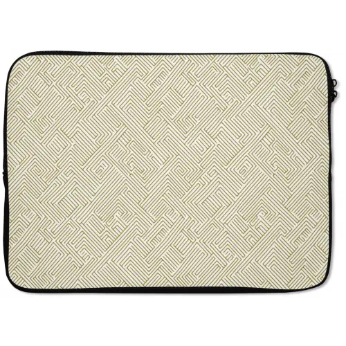 Geometrisch - Lijnen - Groen laptophoes neopreen klein 279 -zkaufland3dotto