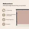 Roze - Palet - Oud - Effen - Oudroze Balkonbeschermer Duitsland klein 596 -specs_NL