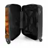 Twee bruine leeuwen NBS - Handbagage koffer - Unisex middel -binnenkant