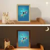 Voetballer - Verfspatten - Kleurrijk - Bal Light Box met kabel klein -sfeer3_kind