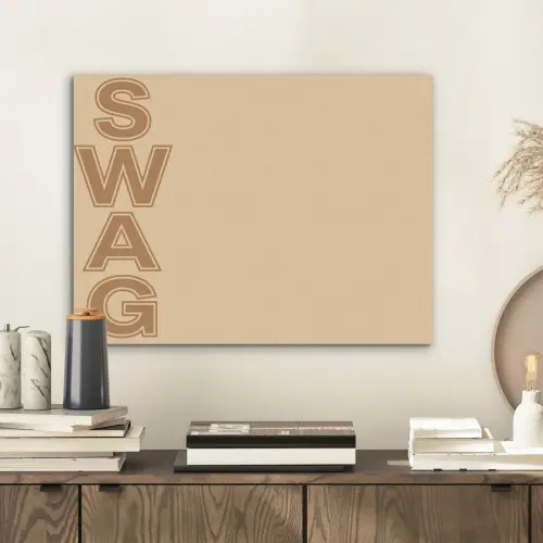 Swag - Bruin - Beige PET vilt klein -sfeer1