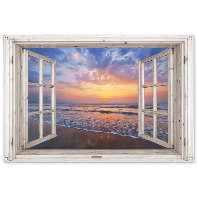 Garden Poster - Sunset by the sea