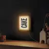 Beige - Japandi - Cake - Decoratie Light Box met kabel (Wandlamp) klein -sfeer1