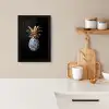 Ananas - Bloemen patroon - Goud - Delftsblauw KitchenYeah - Keuken - Fotolijst klein -sfeer1
