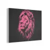Leeuw - Zwart - Roze - Neon PET vilt klein -3d