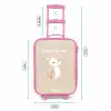 Kat omringd door beige stippen Kinderkoffer - Roze klein -productfoto_formaten