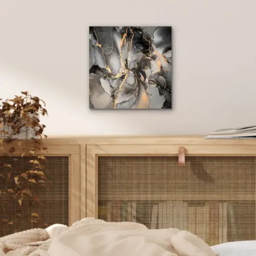 Grijs - Luxe  - Goud - Marmer aluminium wit klein -sfeer3