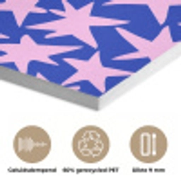 Modern - Sterren - Blauw PET vilt klein 837 -closeup_NL