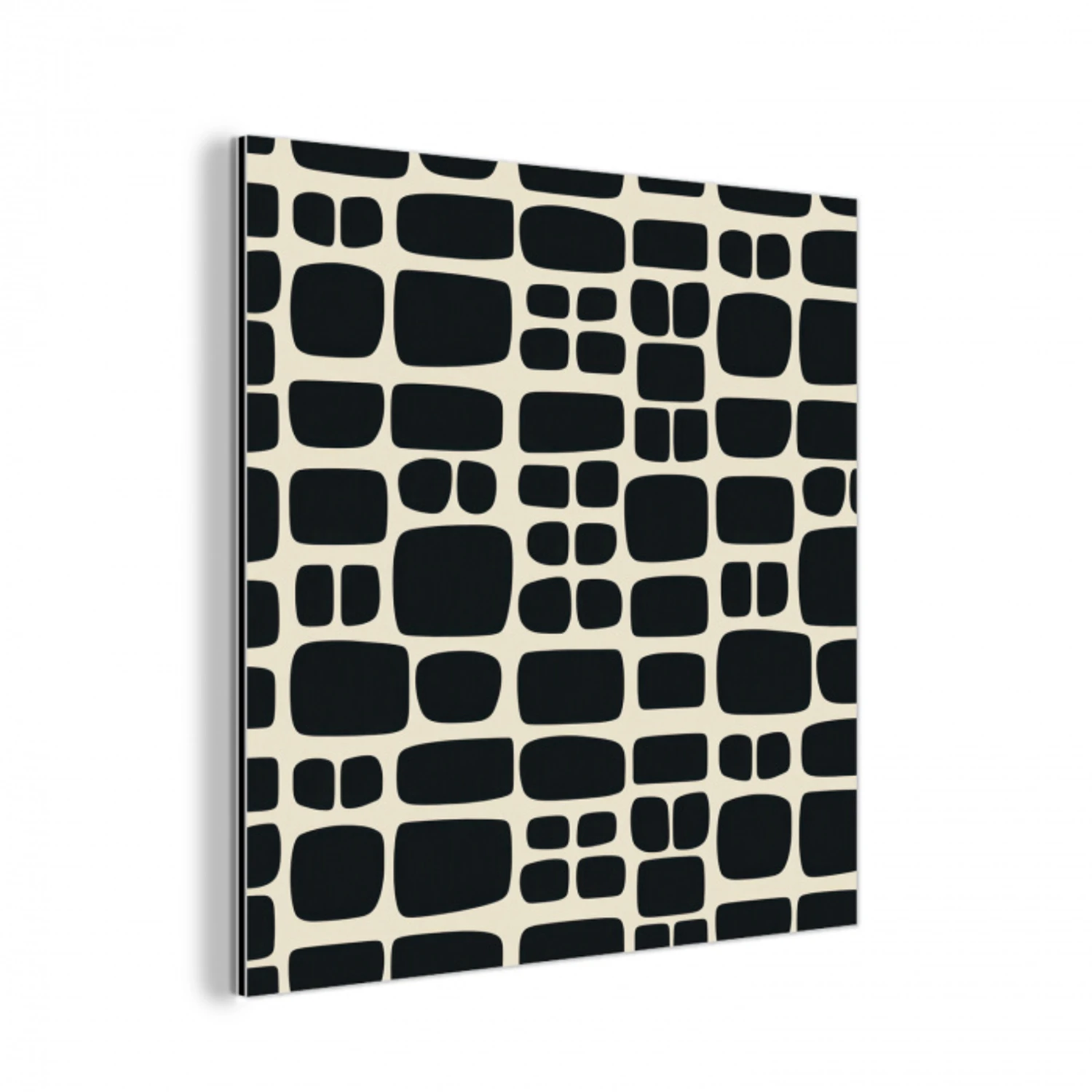 Modern - Organisch - Zwart aluminium wit klein 46 -3d