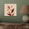 Bloemen - Blaadjes - Minimalistisch - Roze aluminium wit klein -sfeer2