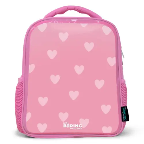 Hartjesritme Kinderrugzak - Roze middel -3d