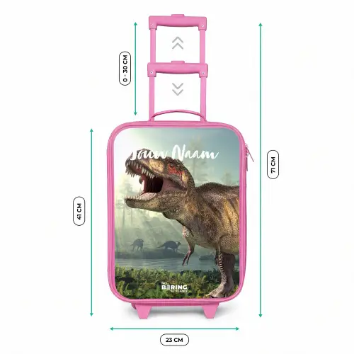 Thijs Tyrannosaurus Kinderkoffer - Roze klein -productfoto_formaten