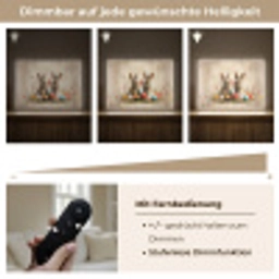 Konijnen - Bloemen - Eieren Light Box met batterij (Wandlamp) middel -USP_dimbaarDE