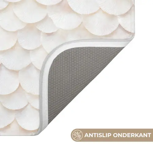 Schubben - Wit - Elegant WCmat klein 1009 -USP_AntislipNL