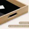 Speelkaart - Klaver - Abstract - Zwart Dienblad Rechthoek middel -USP_HandgreepNL