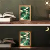 Abstract - Camouflage - Groen Light Box met kabel (Tafellamp) klein -sfeer3