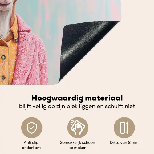 Zonnebril - Roze - Geit - Horen Inductie beschemer met haakjes klein -ky-onderkant-nl
