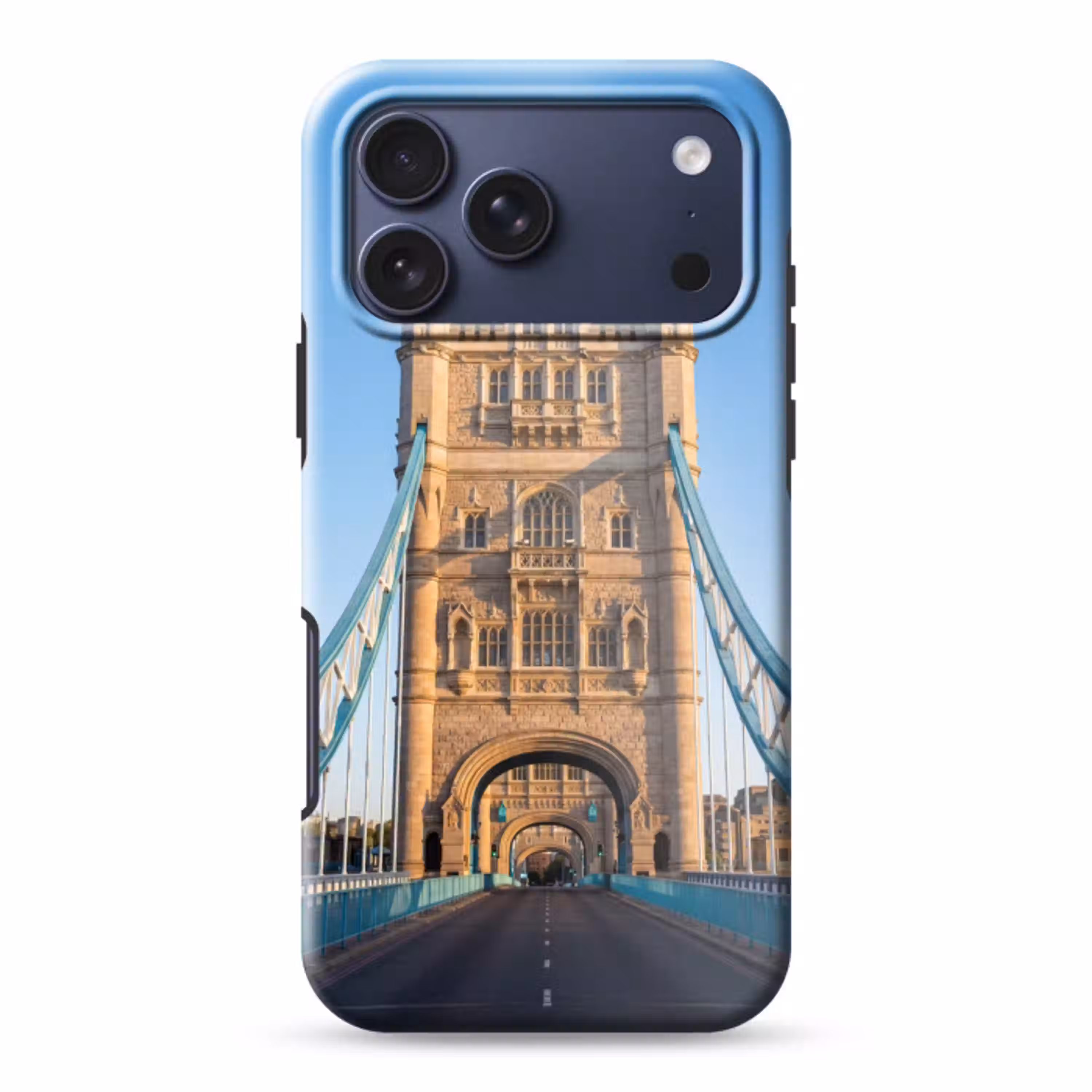 Brug - Toren - Architectuur - Klassiek - Blauw Toughcase MagSafe Apple iPhone 17 Pro Max klein -3d