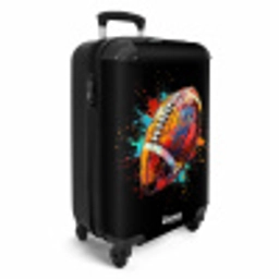 Rugbybal met kleurrijke graffiti NBS - Handbagage koffer - Unisex middel -productfoto_3d