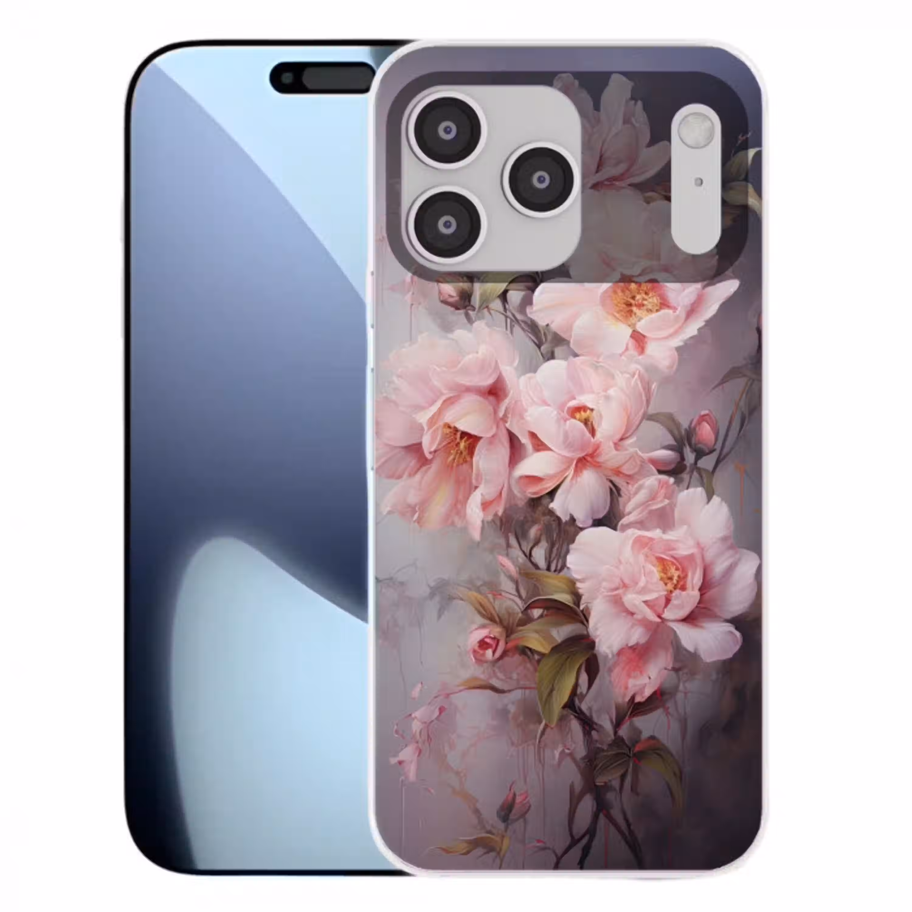 Rozen - Bloemen - Roze - Kunst - Watercolor Telefoonhoesje iPhone 17 Pro Max klein -3d