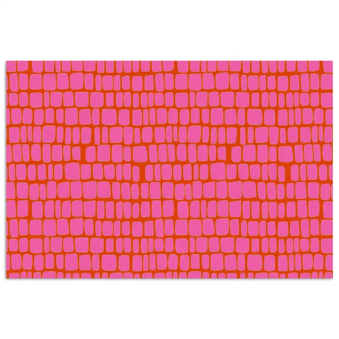 Organisch - Raster - Roze poster papier klein 62 -3d