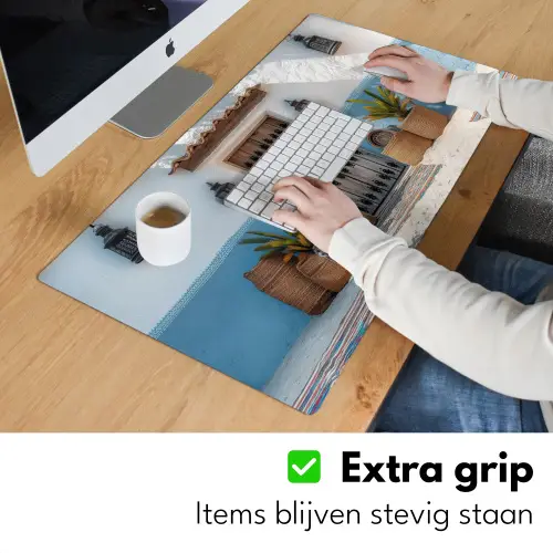 Deur - Manden - Planten Muismat XXL klein -sfeer3