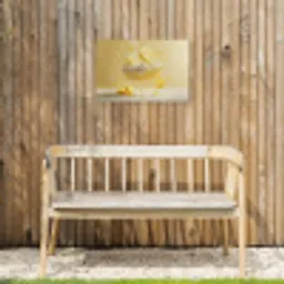 Citroen - Taart - Eten - Geel Tuinposter op houten frame 2 cm dik klein -sfeer4