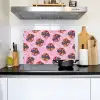 Disco - Bal - Patroon - Roze Inductie beschemer met haakjes klein 777 -sfeer2