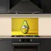 Avocado - Discobal - Geel - Glitter keuken achterwand spatscherm klein -sfeer1