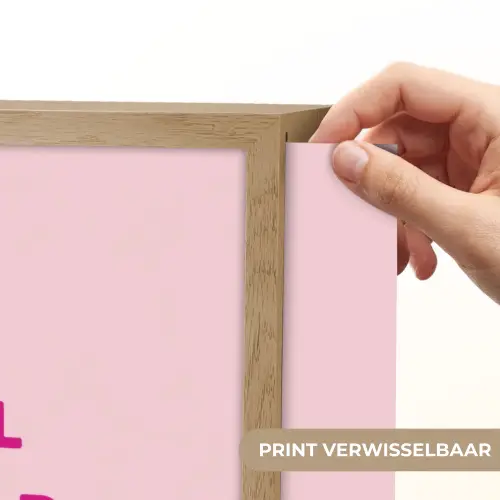 Girl power - Roze - Hartje Light Box met batterij (Wandlamp) middel -USP_websiteprintNL