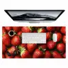 Aardbei - Fruit - Rood Muismat XXL klein -3d