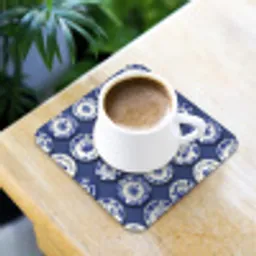Borden - Floraal - Blauw onderzetter kurk middel 366 -sfeer5