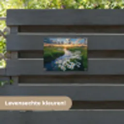 Beekje - Landschap - Margriet tuinposter los doek klein -sfeer3
