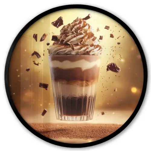 Dessert - Chocolade - Zoet - Eten Fotolijst rond zonder passe partout klein -3d
