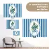 Illustratie - Bessen - Blauw - Strepen tuinposter los doek klein -Xsfeer9_DE