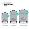 Brandweerauto blauwe achtergrond NBS - Handbagage koffer - Kinderen Unisex middel zzzzzzVergelijking_3EN