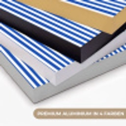 Klassiek - Strepen - Blauw Textielframe zwart klein 947 -USP_kleurenDE
