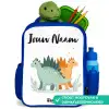 Dinos - Dieren - Sterren Kinderrugzak - Blauw middel -inhoud_NL